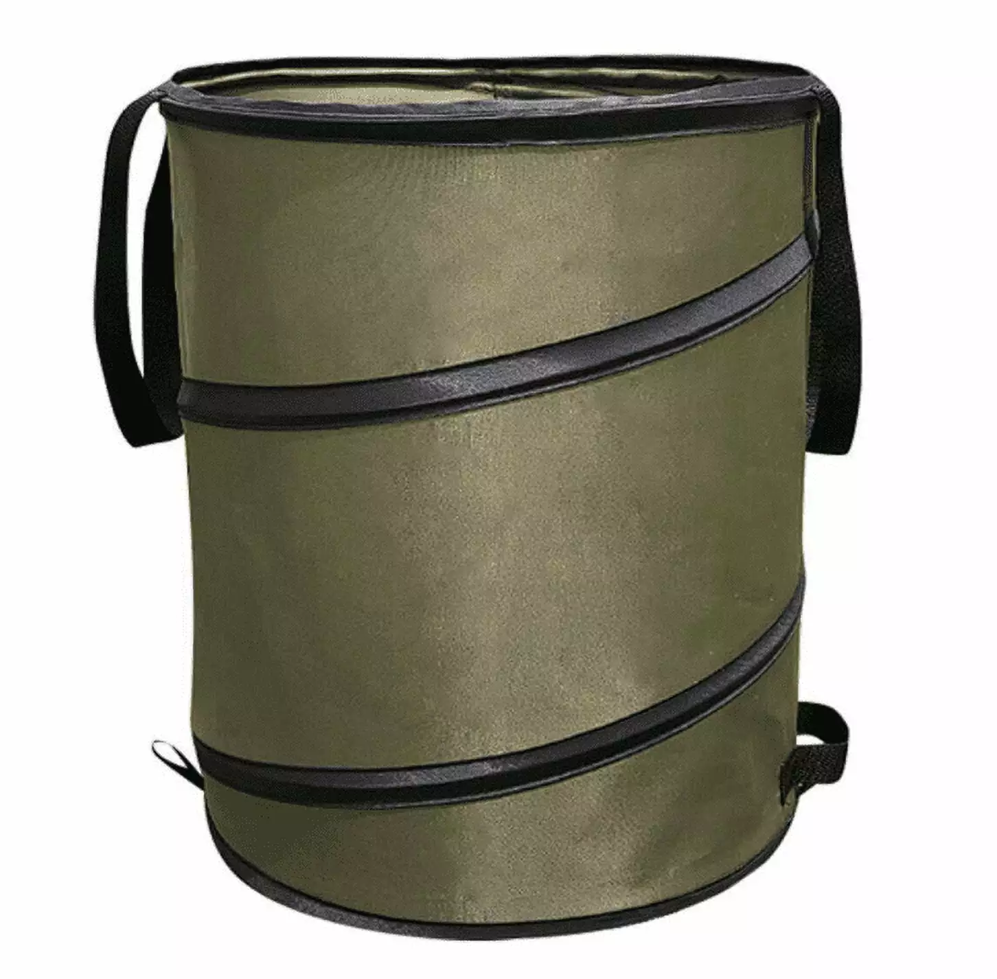 24 Gallon Travel-friendly Pop-up Trash Can for Outdoor Camping Travel - Foldable Garbage and Leaf Container for Lawn. Garden. and Storage
