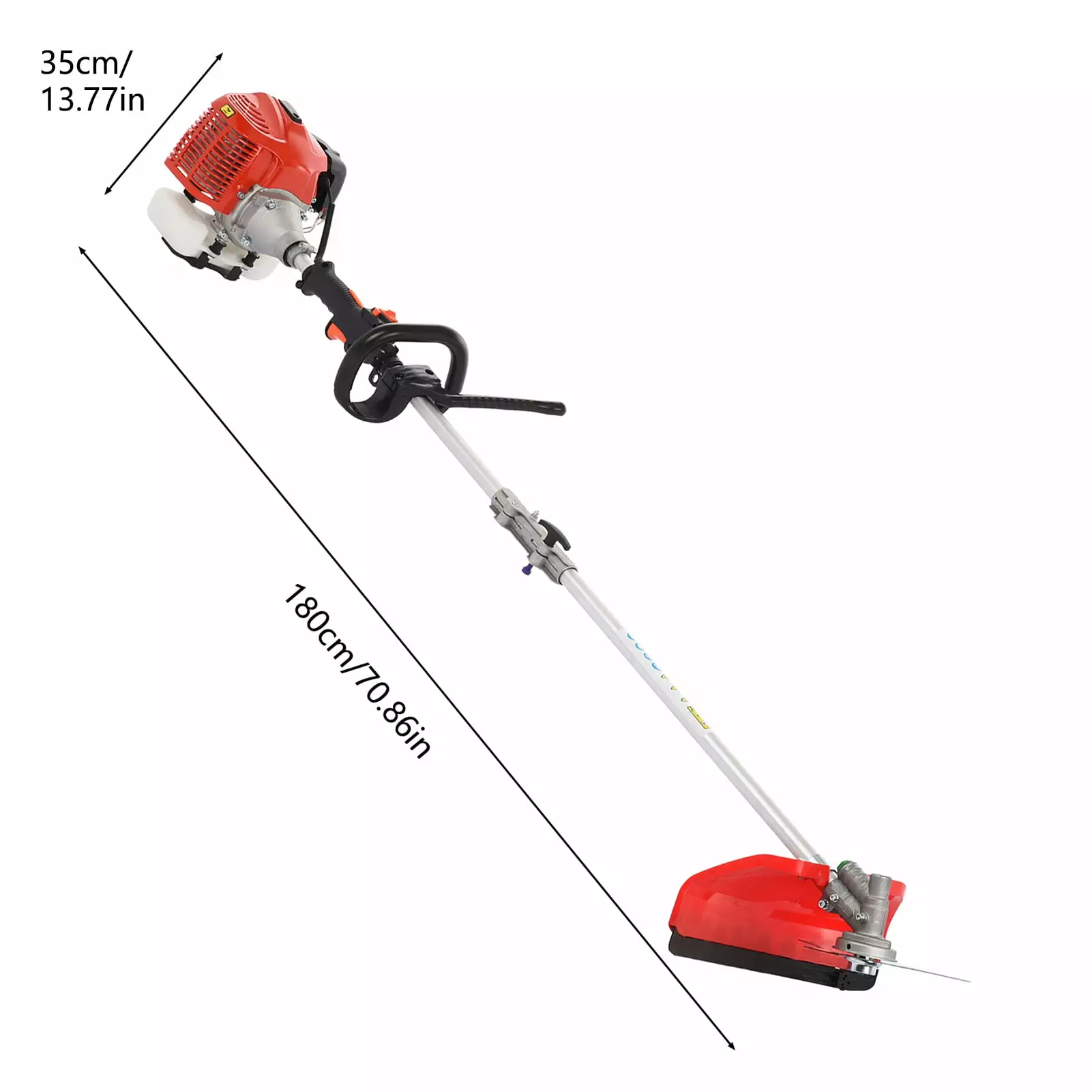 52CC 10-in-1 Gas String Trimmer 2-Stroke Brush Cutter Straight Shaft Weed Eater