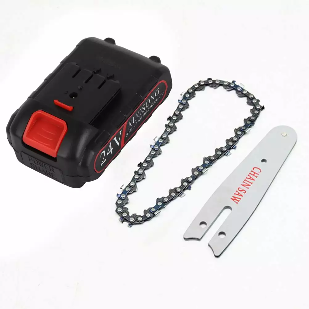 4 IN Mini Electric Chainsaw Set Electric Chain Saw Accessories Practical Electric Chain Saw Guide Plate