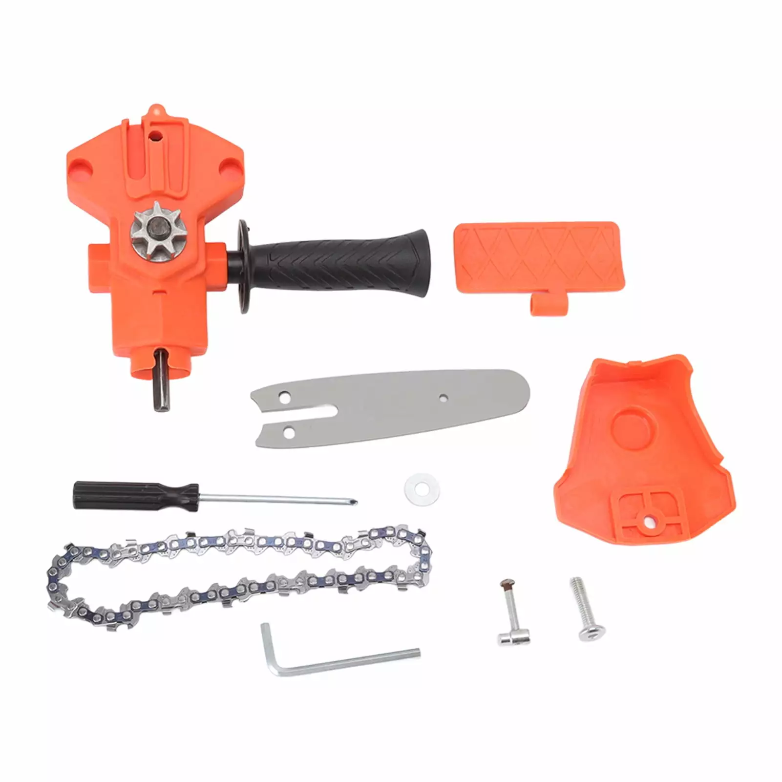 4in Mini Drill to Chain Saw Modifyer Simple ABS Steel Travel-friendly Electric Chain Saw Converter Accessory for Electric Drill