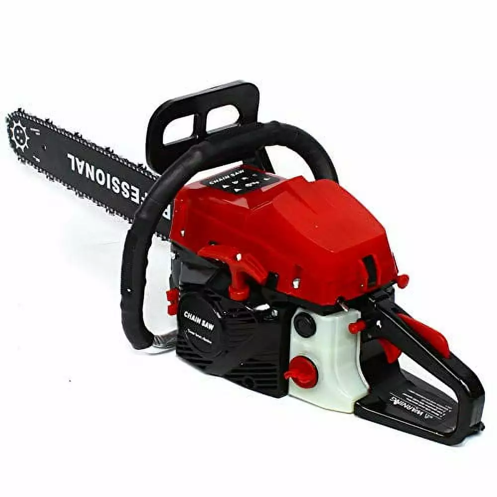 62CC 12500RPM Gas Powered Chainsaw 20'' Gas Chainsaw Gasoline Chain Saw Engine Cutting 2 Cycle Engine 4000W Perfect Tool for Gardening Wordworking Landscaping