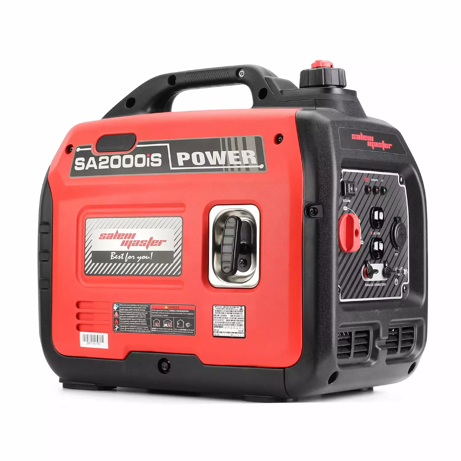 SALEM MASTER SA2000iS Travel-friendly Inverter Generator Gas Powered. Super Quiet Outdoor Generators Travel-friendly Power Station. 1800 Running & 2000 Peak