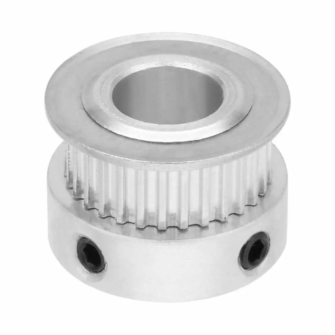 Puleggia MXL 32 Denti - In Lega Alluminio - Per Cinghie Sincrone 6mm O 10mm - Foro 5-12mm