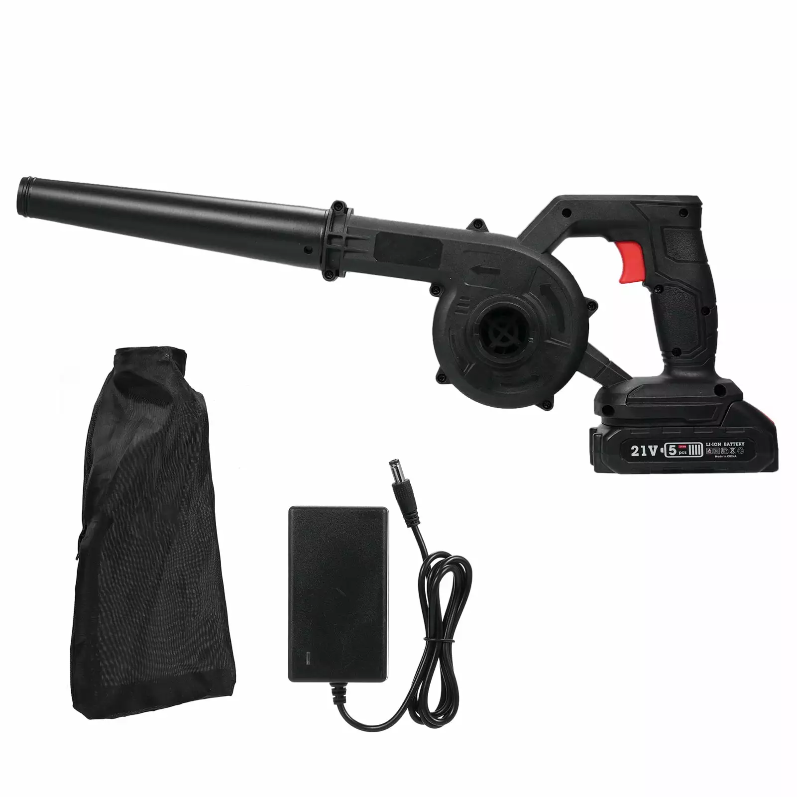 Battery And 21v Handheld Blower With Battery Cleaner Blower Handheld Blower And Car Blower Lawn Hair Blower 2-in-1 Blower