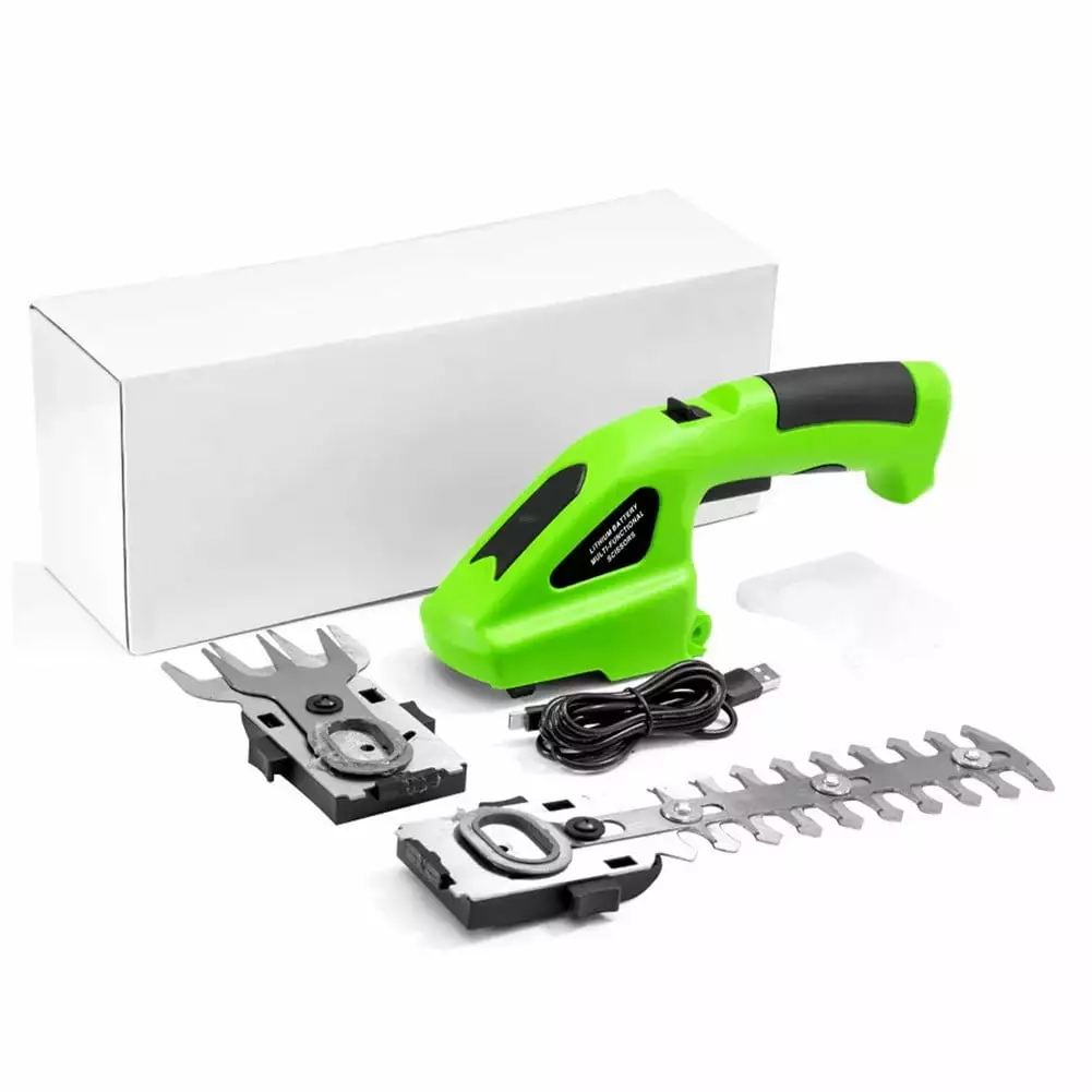 CPAN 2-IN-1 Electric Hand Held Grass Shear Hedge Trimmer Shrubbery Cordless