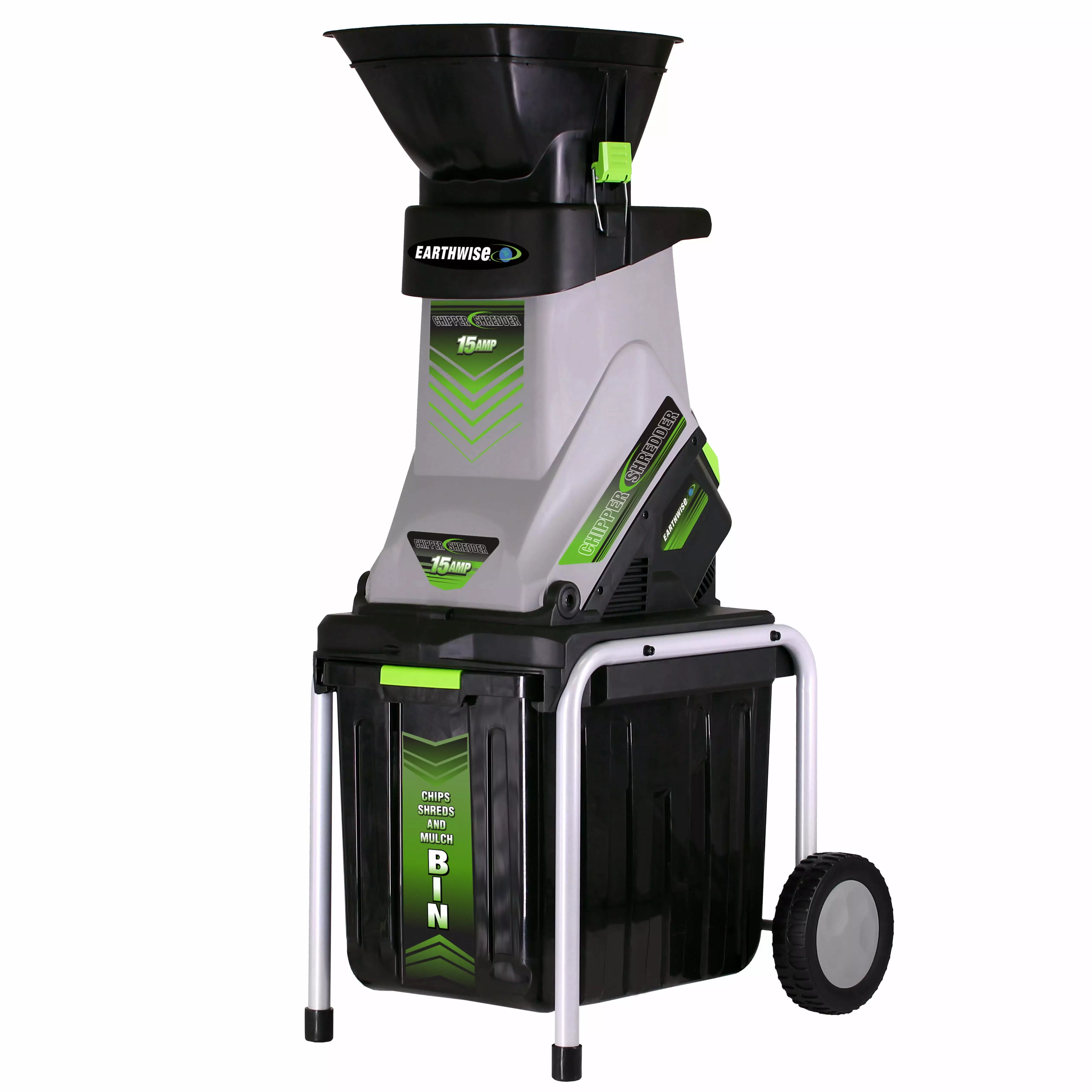 Earthwise GS70015 15-Amp Corded Electric Garden Chipper/Shredder with Gatherion Bin