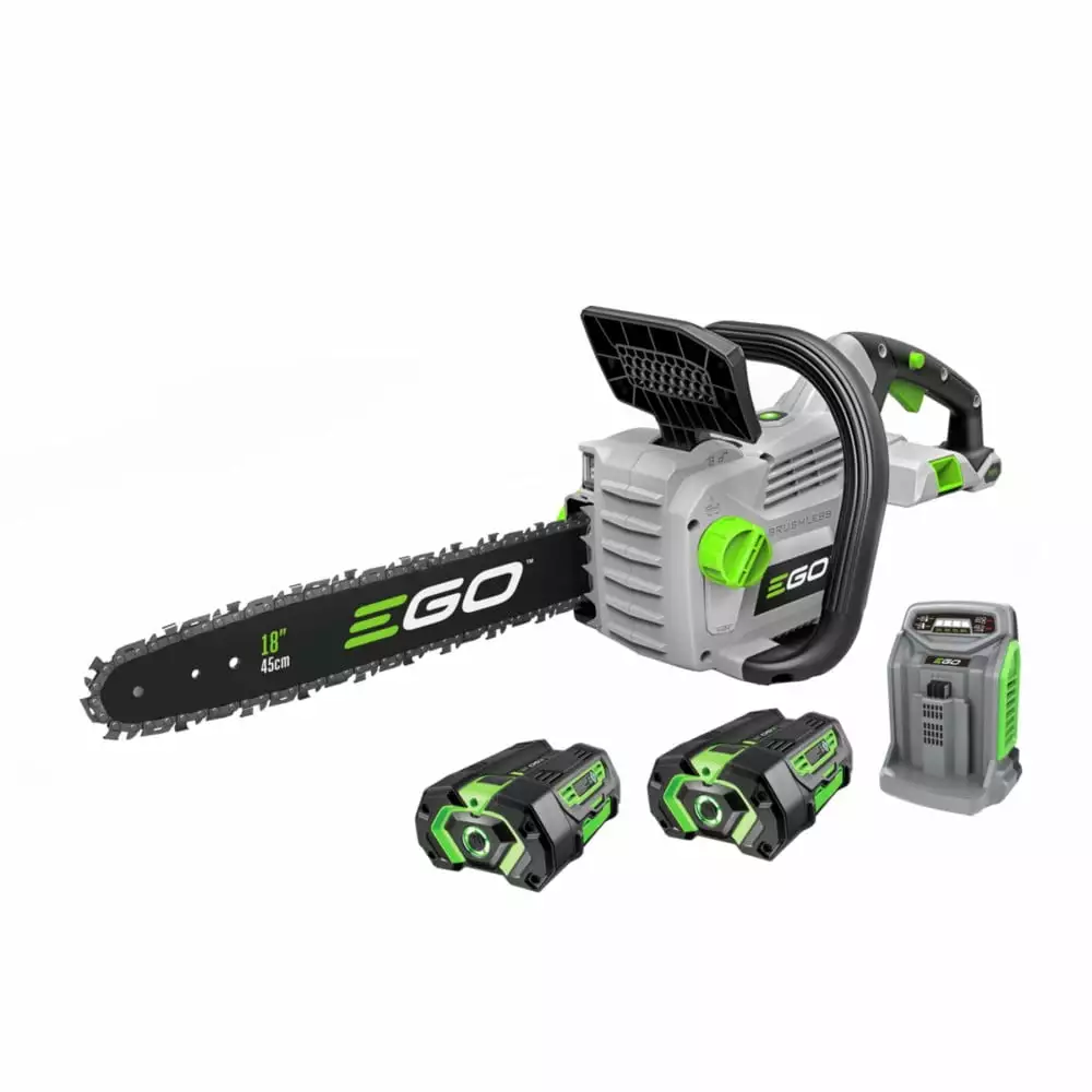 Ego Power+ 18 Chain Saw Kit With 2 X 5Ah Batteries