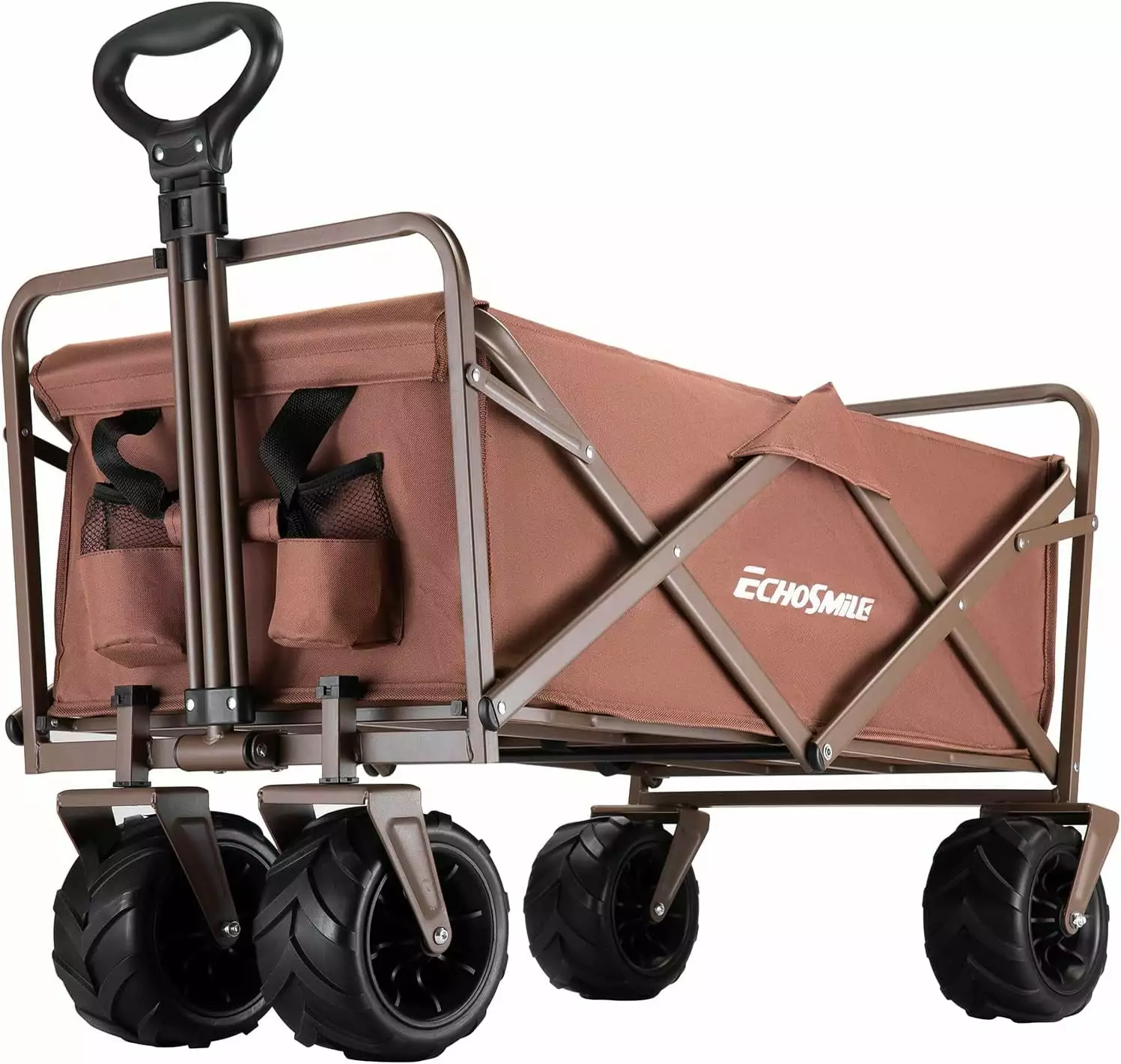 Foldable Travel-friendly Camping Cart. Carrying Weight 400 lbs. Adjustable Handle. Shopping. Beach. Camping