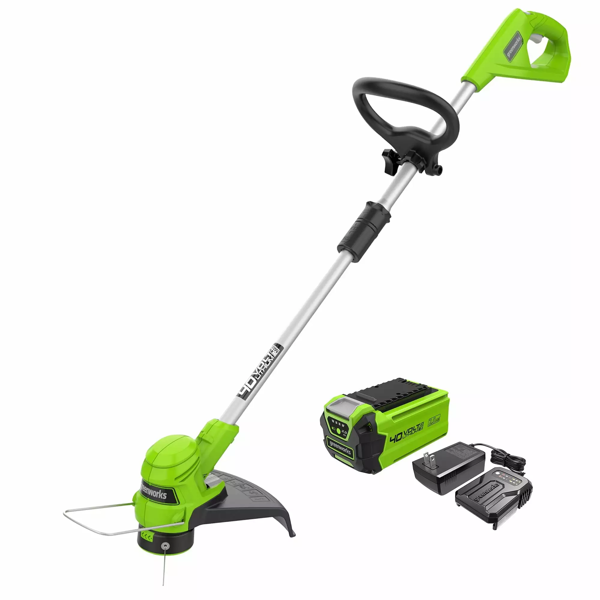 Greenworks 40V 12 Cordless String Trimmer with 2.0Ah Battery and Charger 2111702