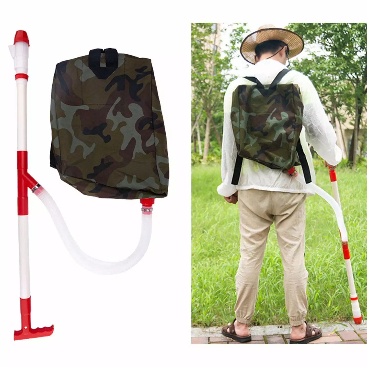 HEVIRGO Fertilizer Spreader Fertilizer Spreader Labor-saving Multifunctional Plastic Time Saving Manual Agricultural Backpack Manure Applicator for Outdoor