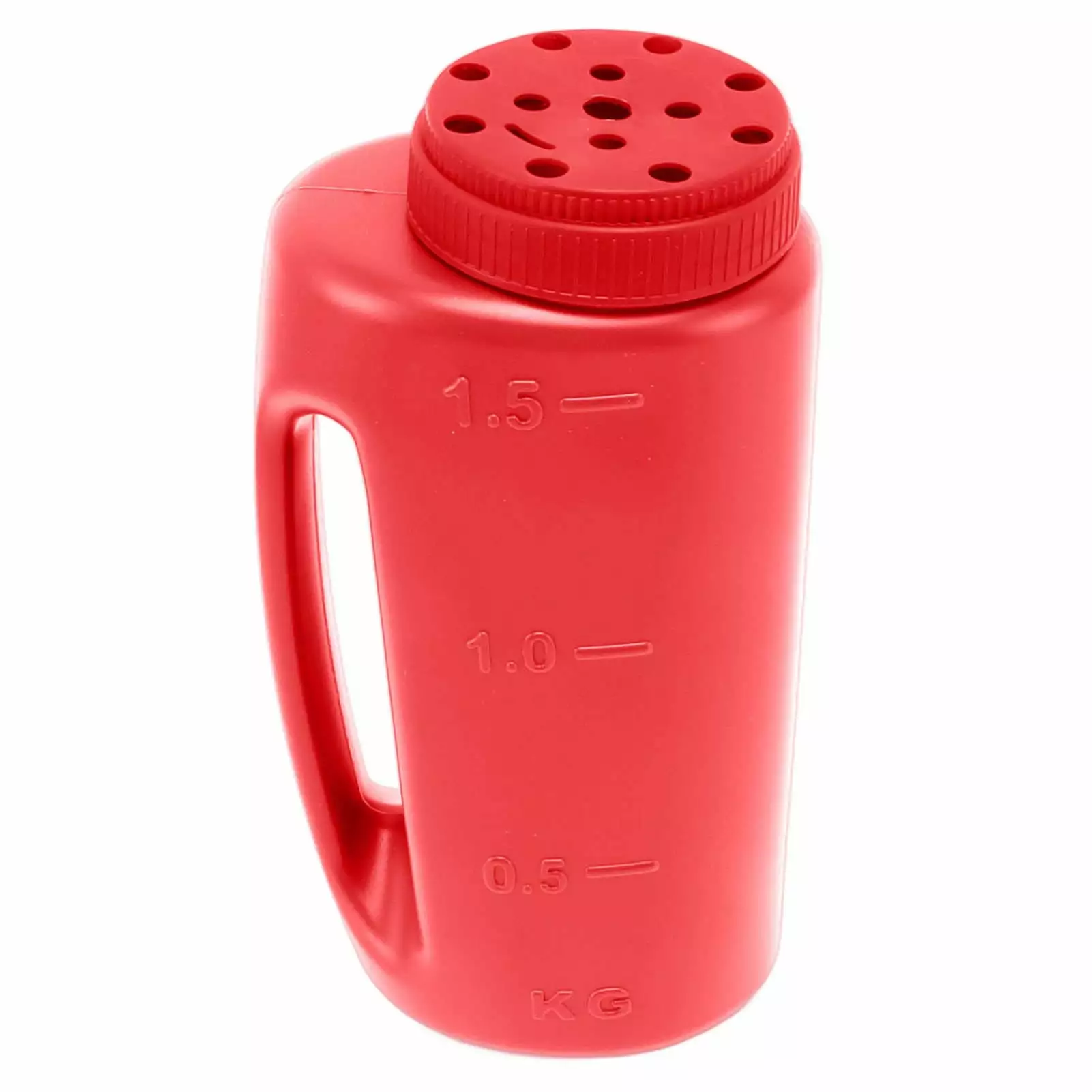 Handheld Fertilizer Spreader Hand Held Grass Seed Spreader Crop Spreading Salt Sowing Pot Red Yueyuetong