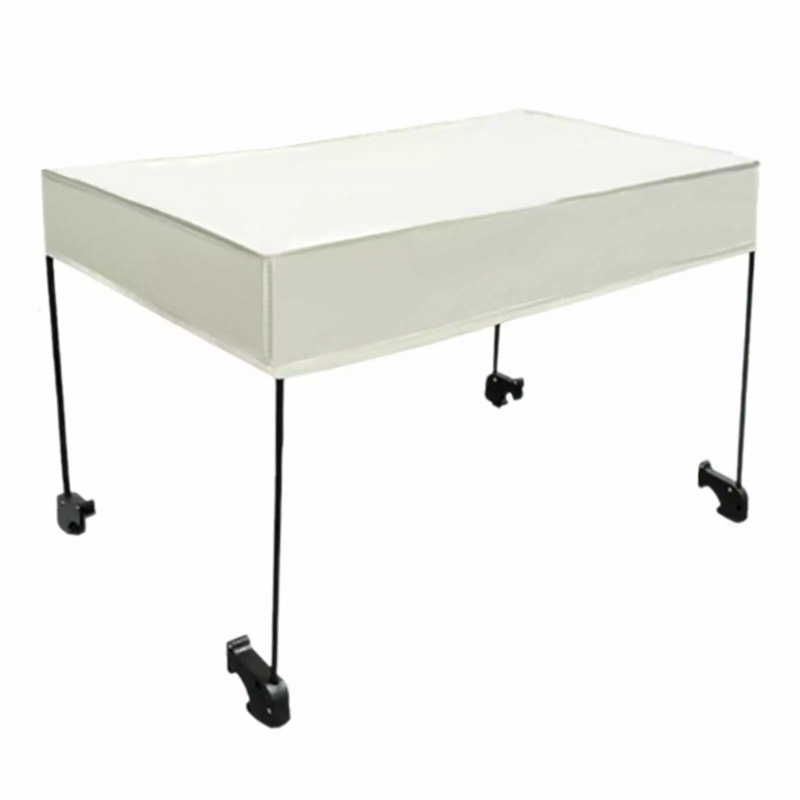 Miulika Removable Awning Canopy Trolley Cart Canopy with Rods Replacement Wagon Sun Cover for Garden Camping Folded Cart Picnic M and Beige