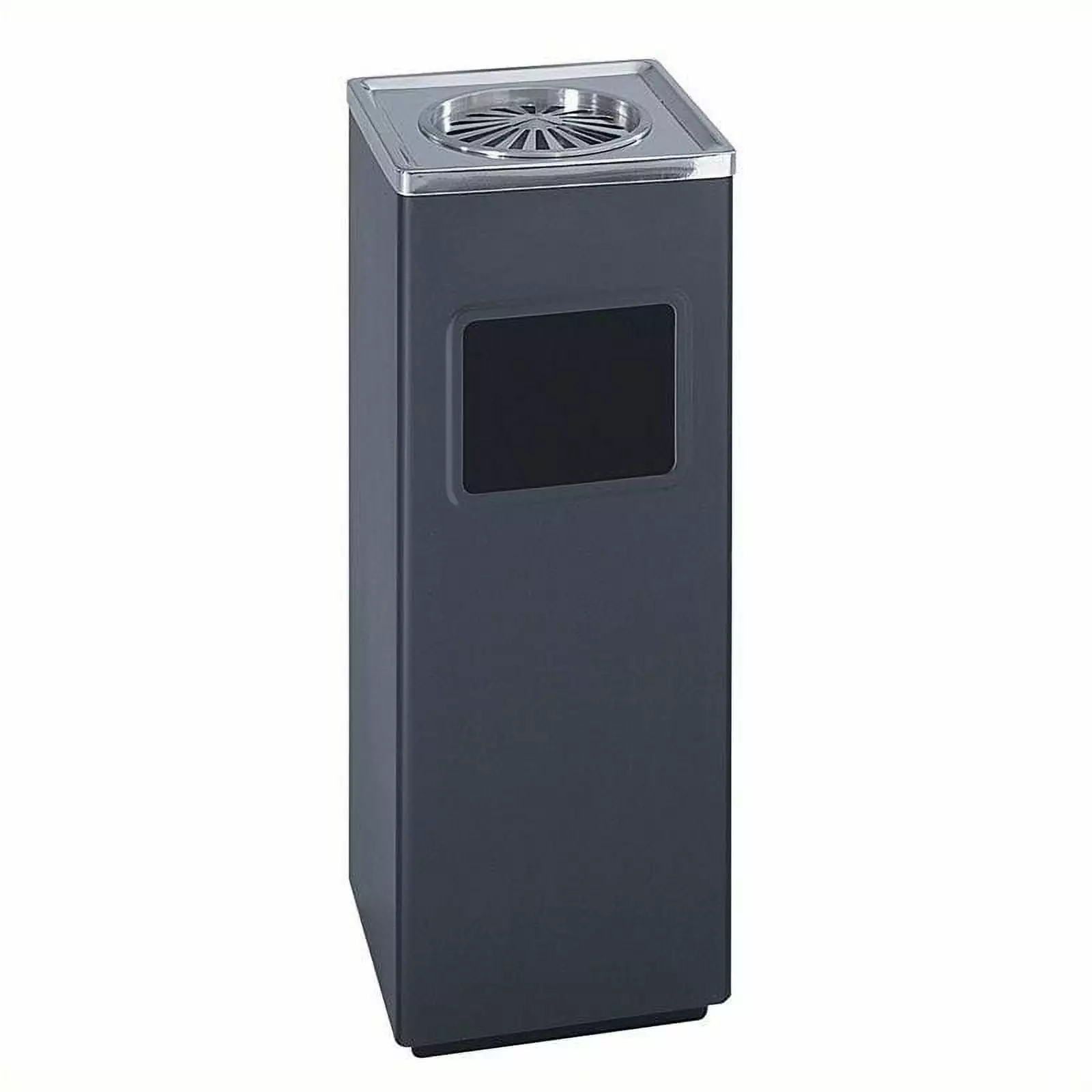 Pemberly Row Black Square Ash And Trash Receptacle in Black
