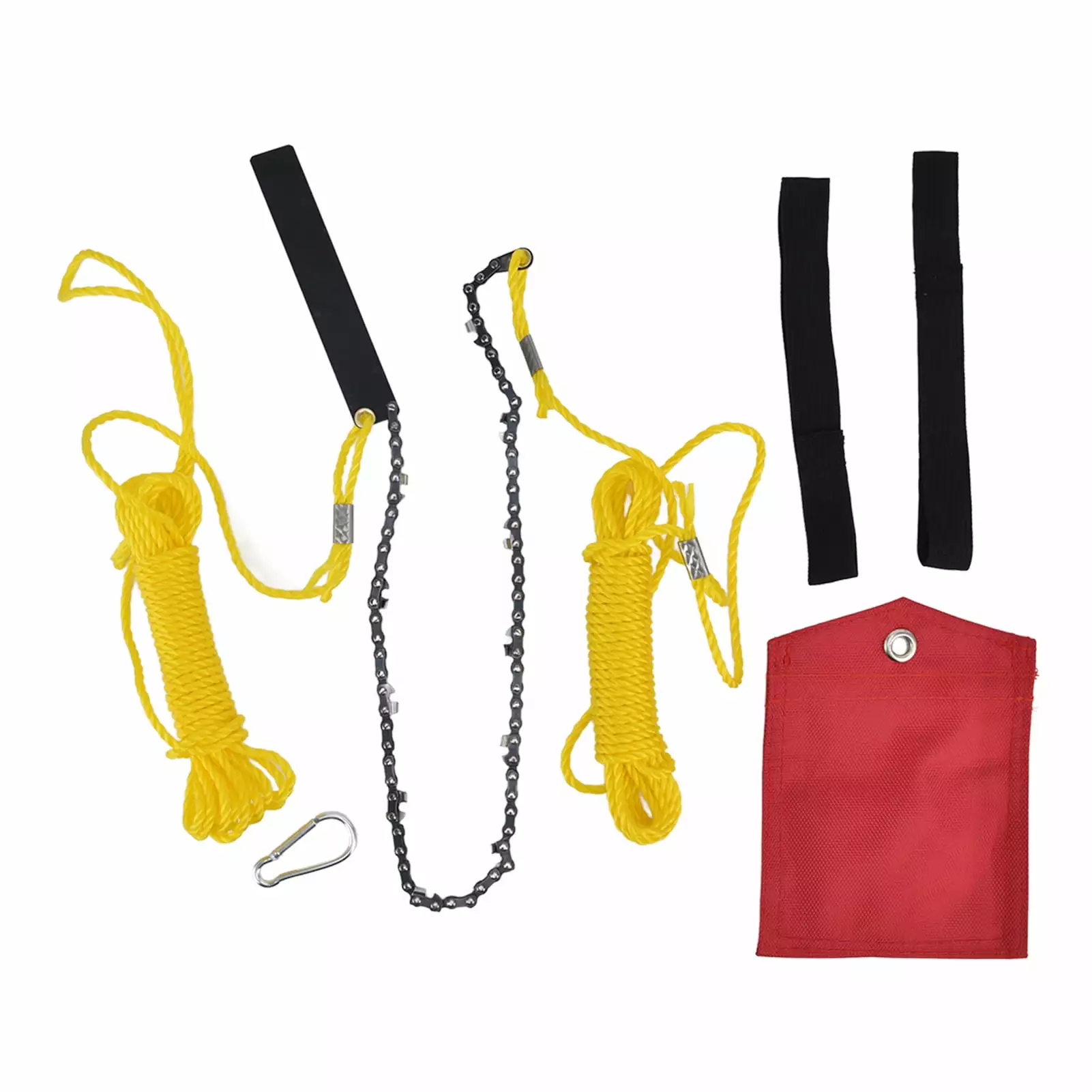 Pocket Chainsaw 24 Inches 34 Sections 11 Knives Travel-friendly Folding Chainsaw for Wood Cutting Camping Hunting Garden Work