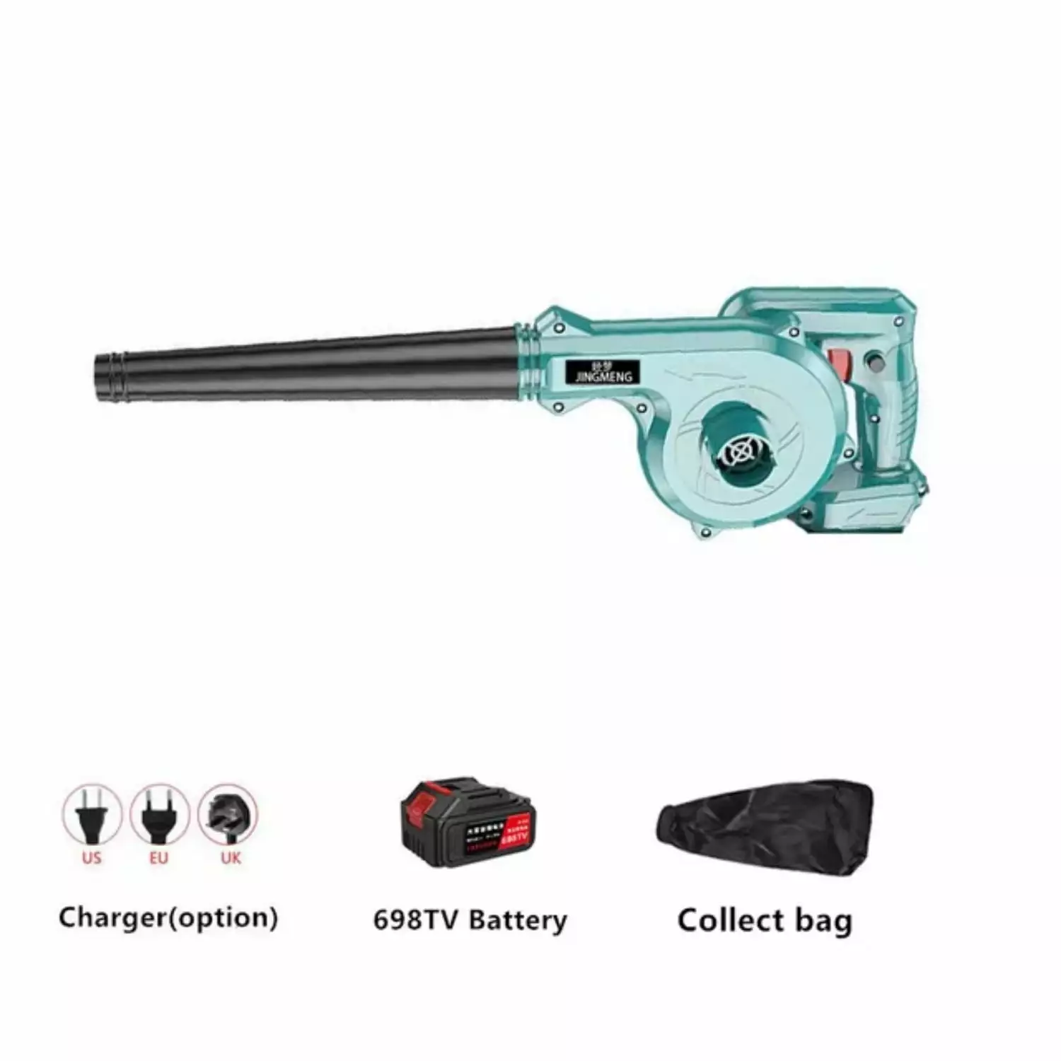 Powerful Cordless Garden Air Blower Vacuum Cleaner Handheld Dust Gatheror Computer Battery Handheld Power Tools