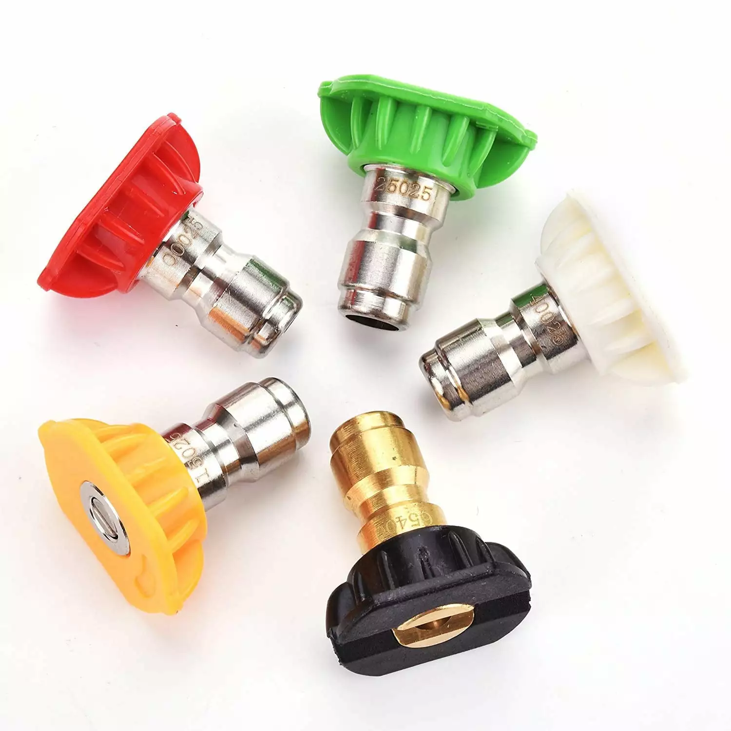 Pressure Washer Nozzles Tips Multiple Degrees. 2030PSI Power Washer Nozzle Tips Set. 5 Nozzles