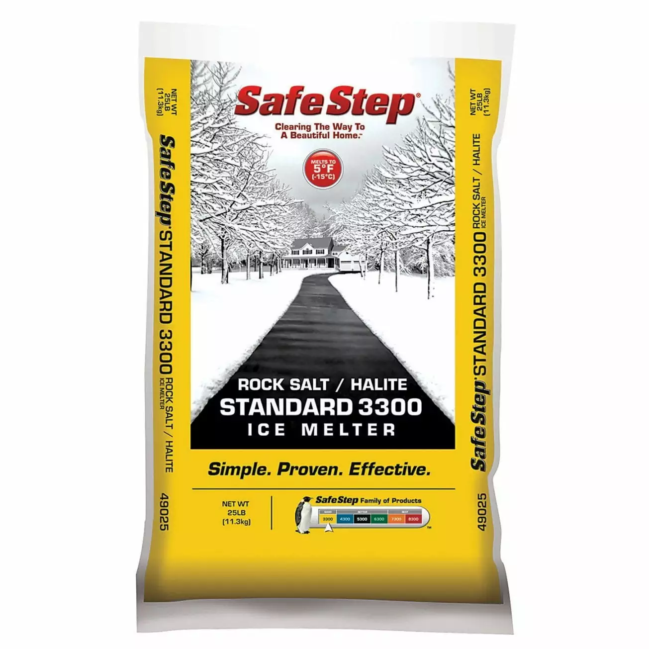 Safe Step Nature's Power Ice Melt Safe Step Rock Salt Ice Melter Sodium Chloride Rock Salt Melts Ice Down