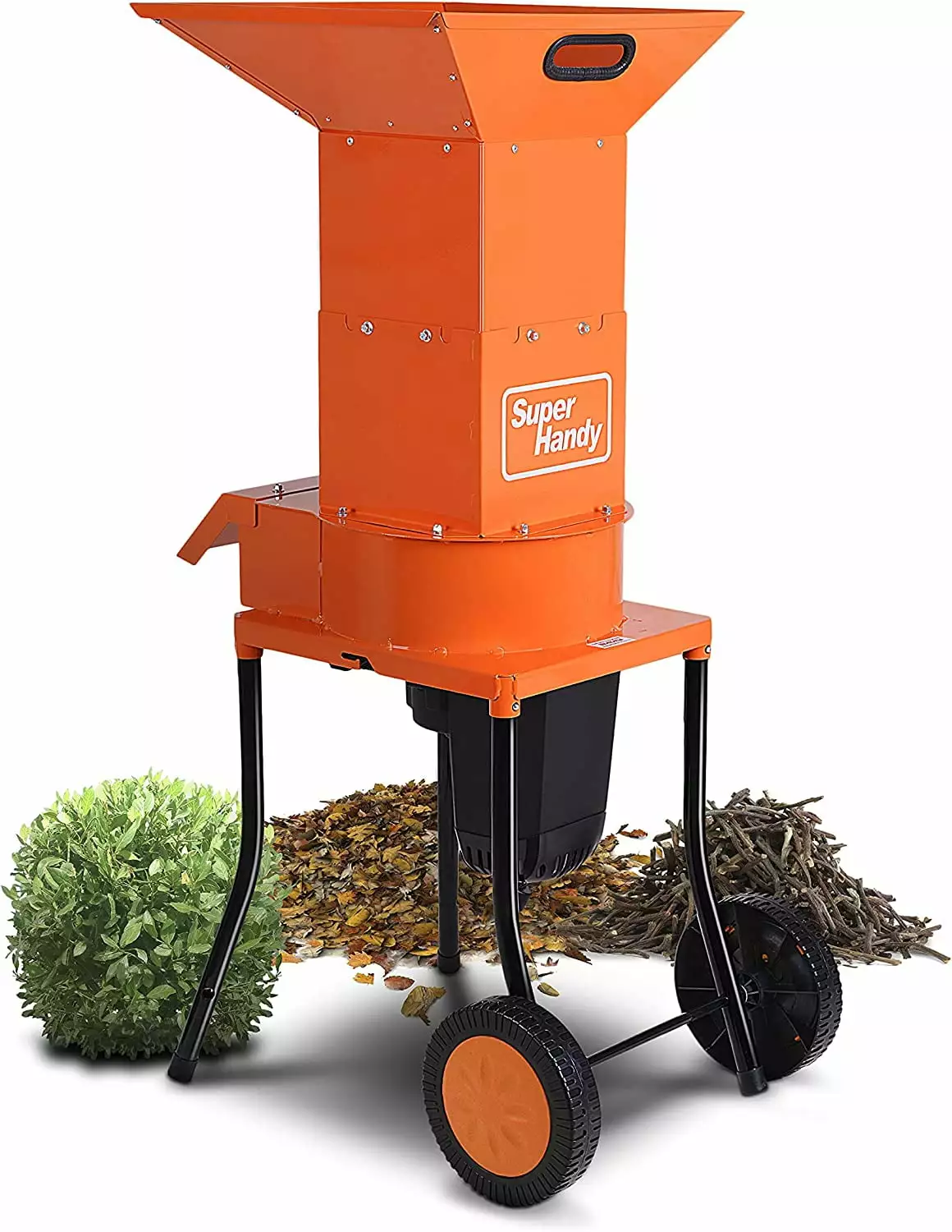 SuperHandy Heavy Duty Electric Shredder & Mulcher - For Leaves. Wood. & Debris