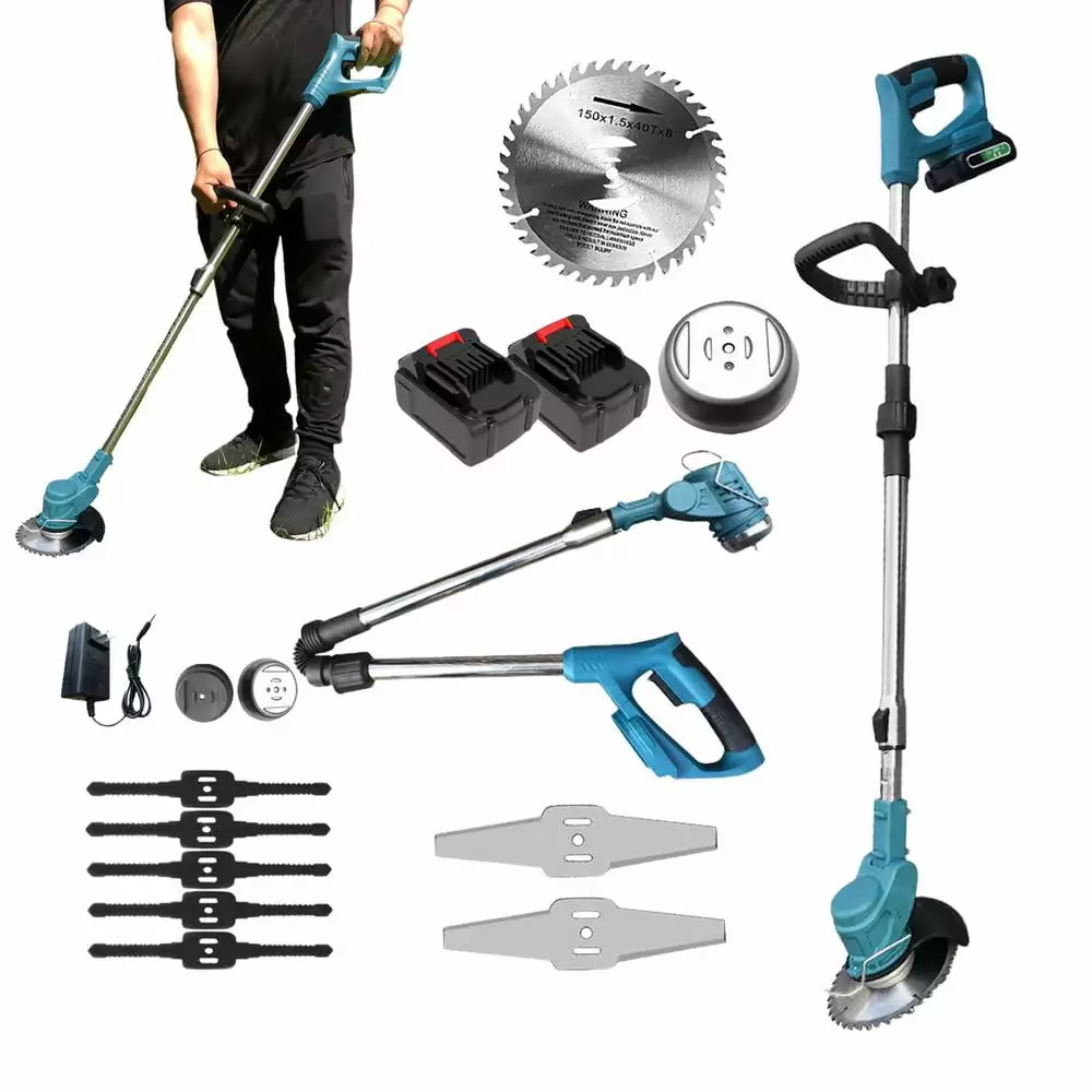 TOPATY Electric Push Mower | Lawn Mowers Grass Trimmer | Lawn Mover Grass Mower. Rechargeable Cutter Trimmer. Folding Lawn Tool Battery Operated for Garden. Lawn. Yard