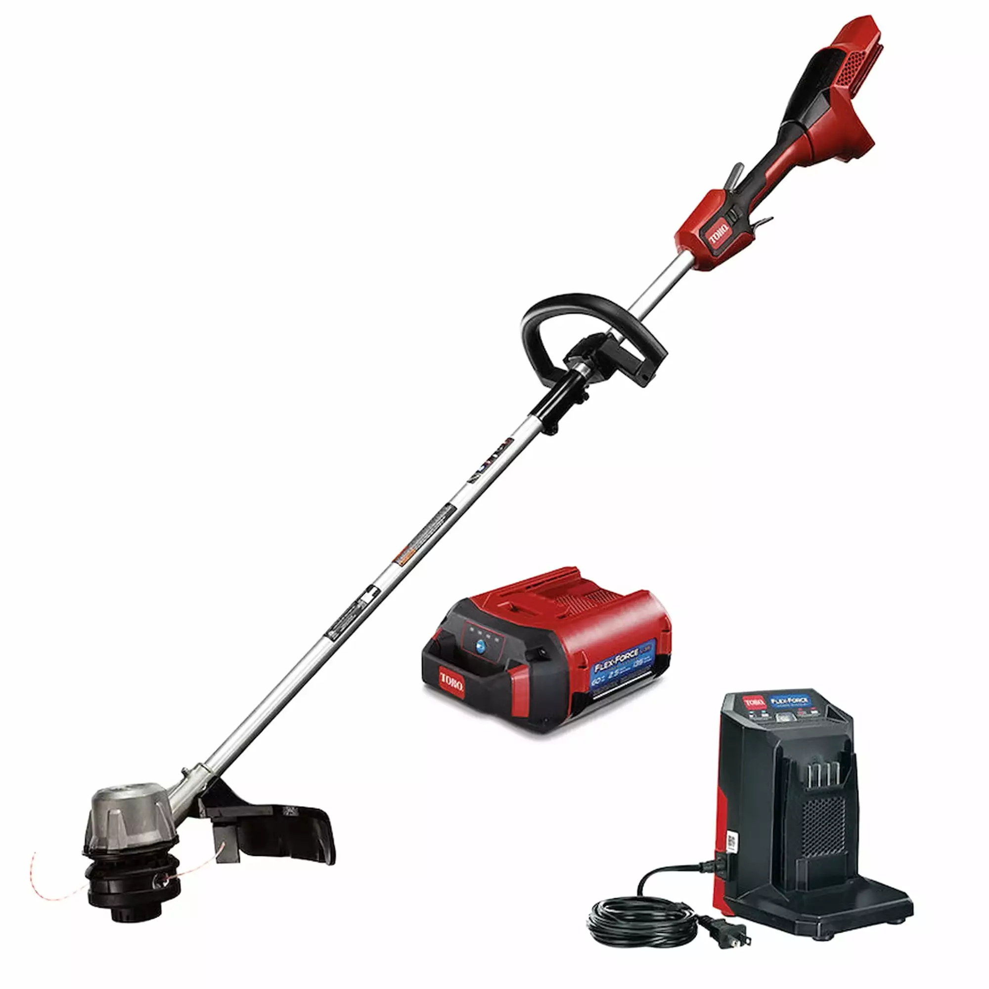 Toro Flex Force 60V Brushless 14/16 String Trimmer with Battery & Charger