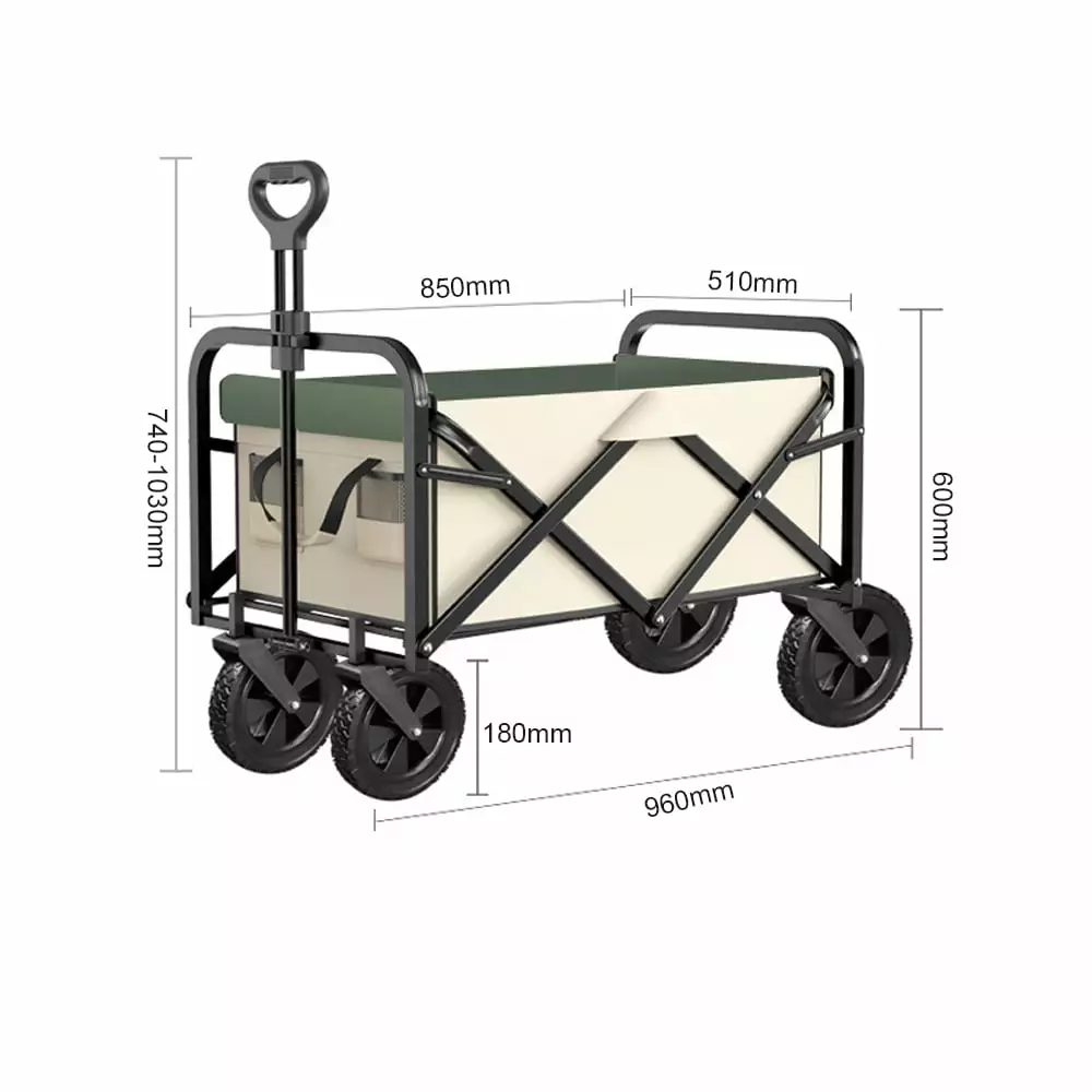 Trolley.Handle Picnic Cart Travel-friendly Cart 150l Adjustable Handle Picnic Siuke Adben Buzhi 150l Cart Laoshe