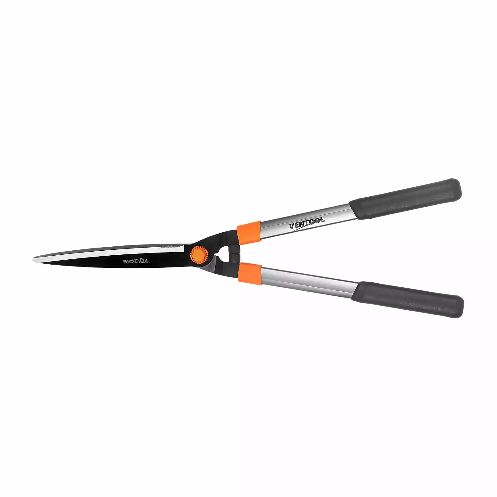 Ventool 26 Garden Hedge Shears with Sharp Straight Blades. 0.47 Inch Cutting Capacity. Holiday Gift - Black and Silver