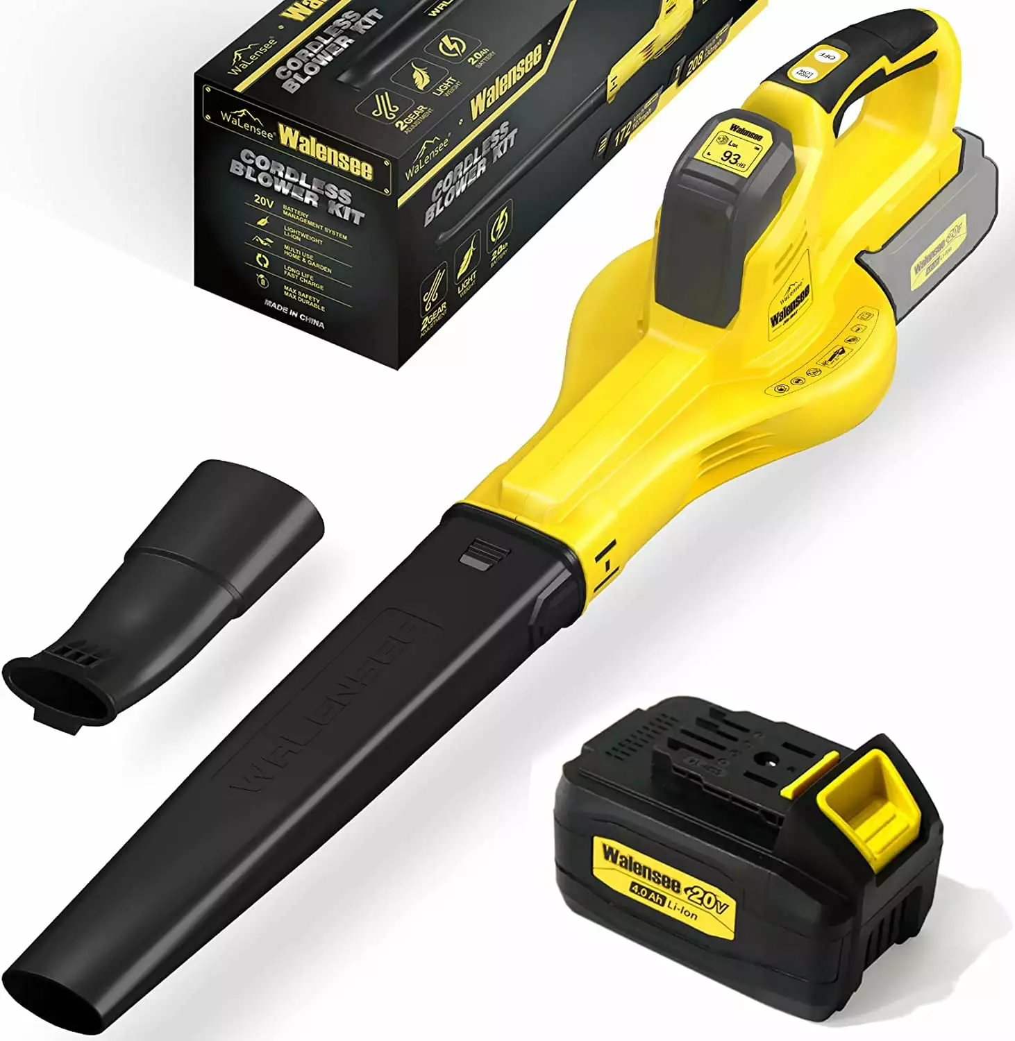 Walensee Cordless Leaf 4.0Ah Lithium Battery & Fast Charger Included