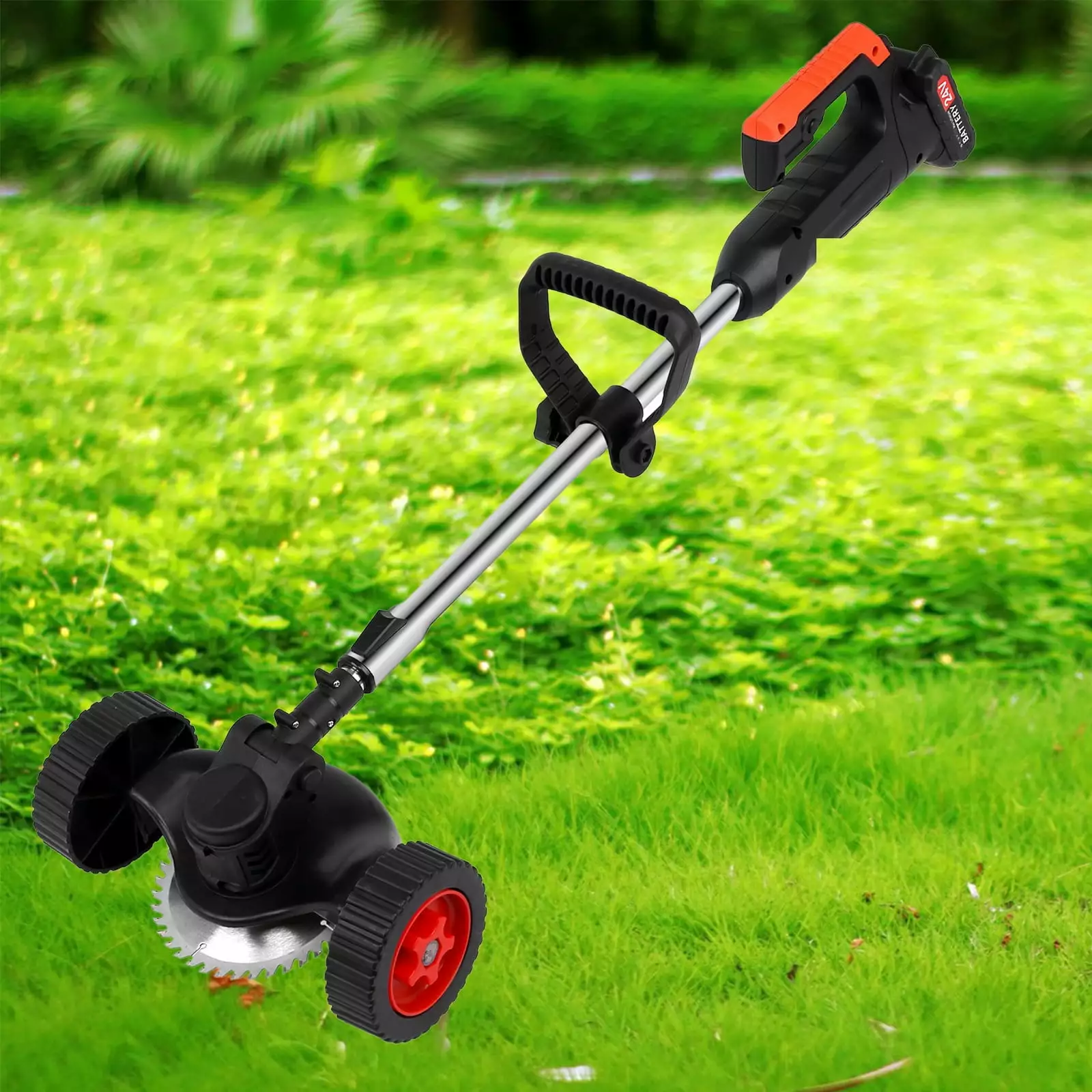 Weed Killer Electric Weed Eater Grass String Trimme-R.Grass Trimme-R Weed Eater with Wheel.without 24V Lithium- Batteries Clearance