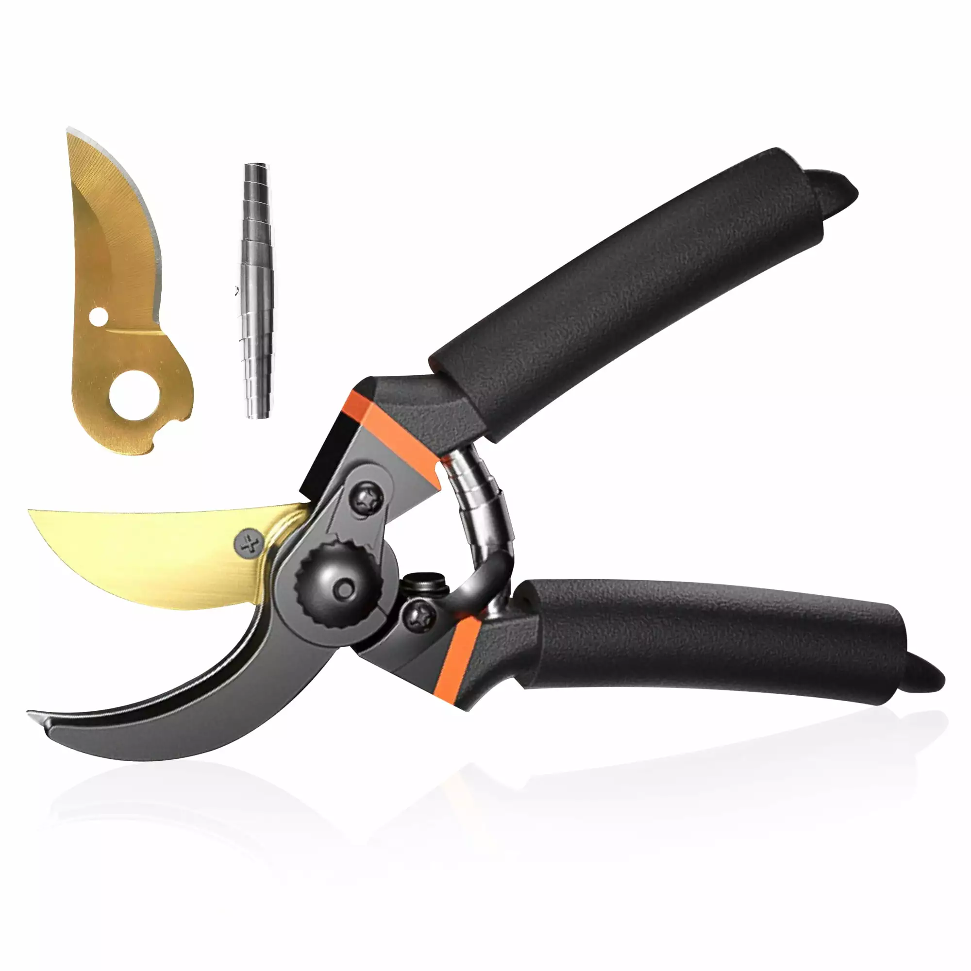 X BOARD Bypass Pruning Shears 3/4 Garden Hedge Clippers. Ultra Sharp Pruners Gardening Tools. Professional Heavy-Duty Titanium Garden Scissors