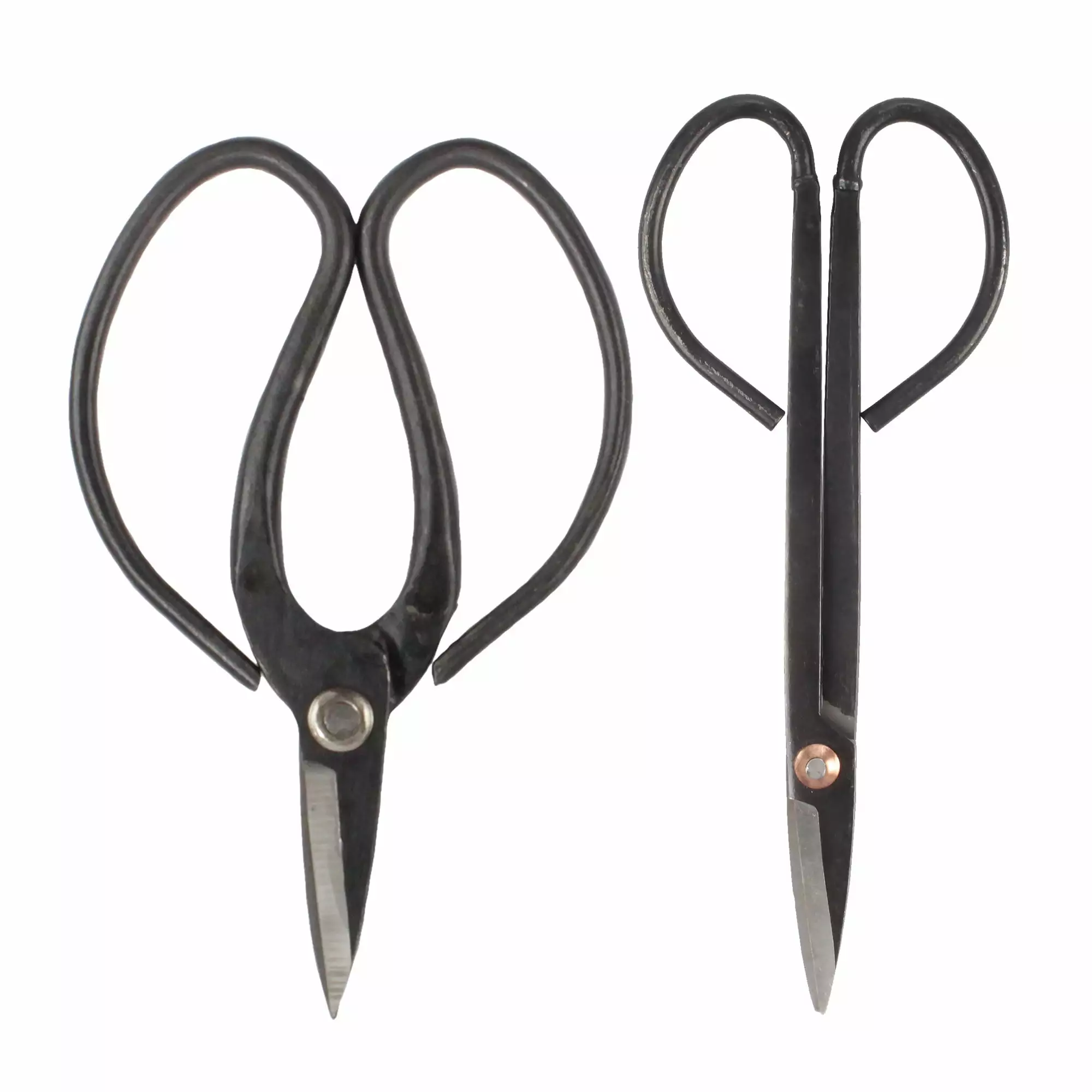 BambooMN Bonsai Basics Set - 7.2 Trimming Shears & 7 Heavy Duty Butterfly Shear - 1 Set